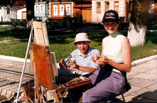 Студенты Академии живописи.