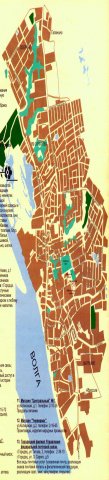 Схематичная карта города