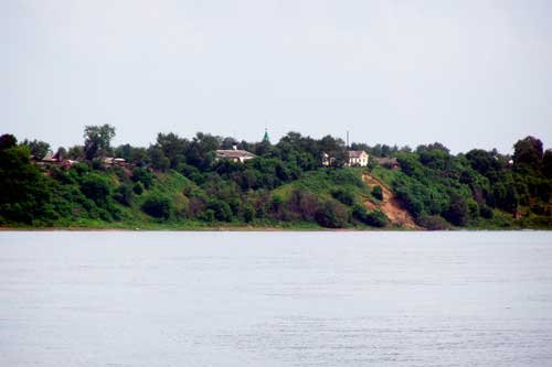 Вид Городца с Волги.